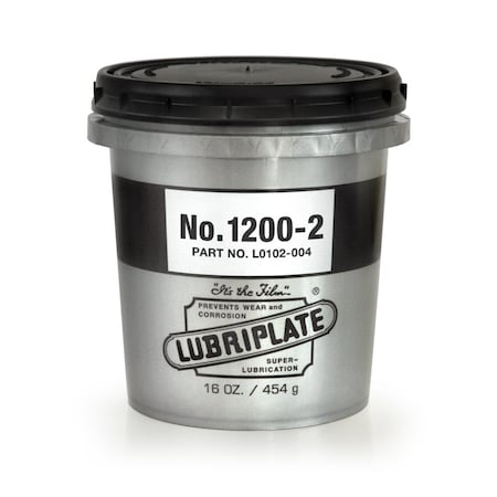 Lubriplate No. 1200-2, 12 Oz Tubs, Heavy Duty White Lithium Grease, PK12 L0102-004